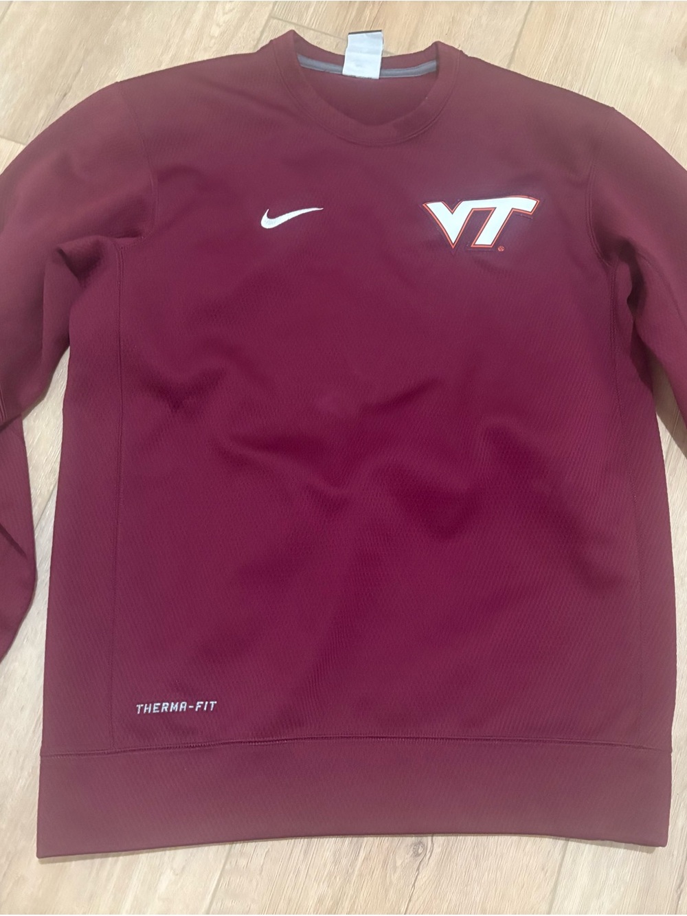 Nike Men's Maroon VT Crewneck Sweatshirt